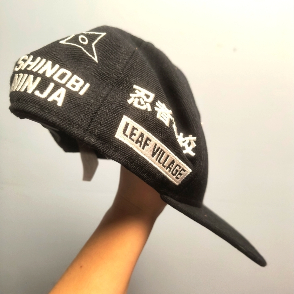 Black Ninja Themed Cap Anime Naruto Hokage Hidden Leaf Sasuke Itachi Sharingan